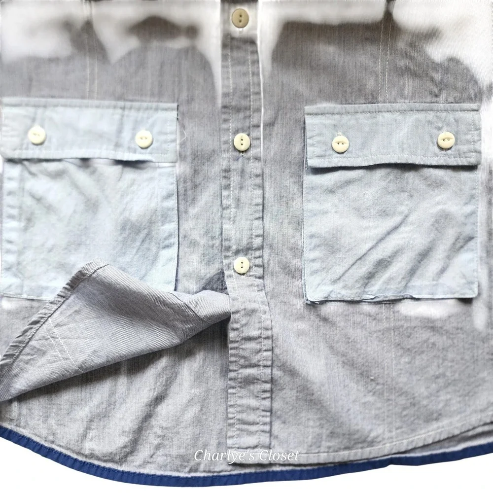 Utility Pocket Button Up Shirt L Cabana Resort Casual Gorpcore‎